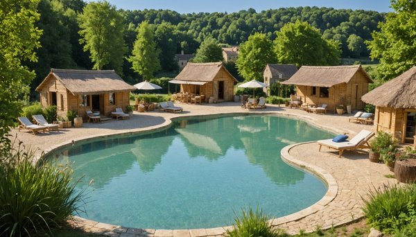 Découvrez les campings à Sarlat avec une piscine écologique
